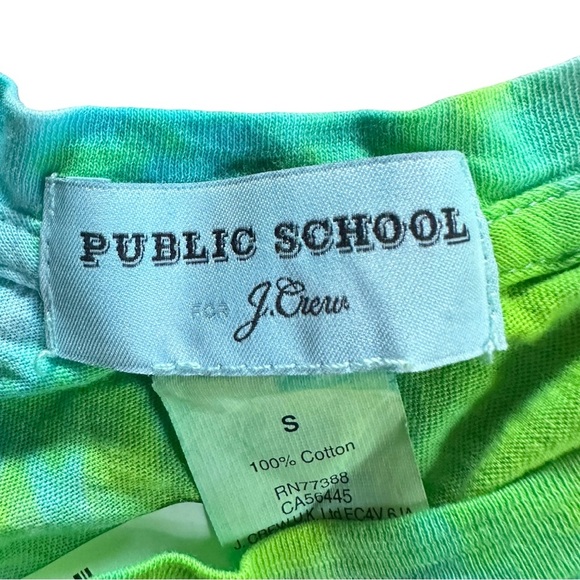 Collab Public School x J Crew I Love Public School Boys Tank Tie Dye XS Oversize - Picture 5 of 7